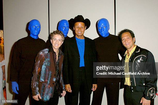 Billy Gilman, Neal McCoy and Rob Schneider with The Blue Man Group