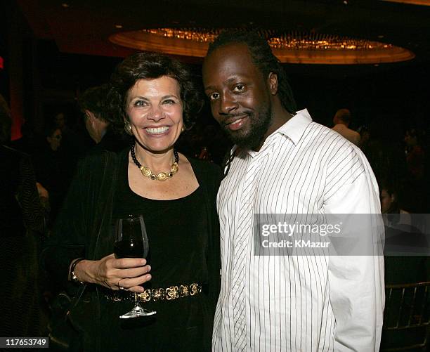 Nadine Strossen, president of ACLU and Wyclef Jean