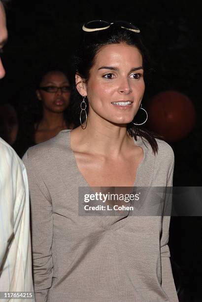 Angie Harmon during Travel + Leisure Magazine Celebrates 35th Birthday - Red Carpet at W Hotel in Los Angeles, California, United States.