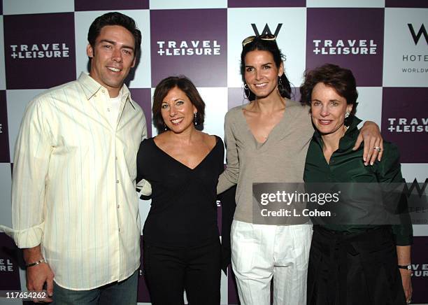 Jason Sehorn, Ellen Asmodeo, Senior VP/Publisher Travel + Leisure, Angie Harmon and Nancy Novogrod, Editor-in-Chief Travel + Leisure