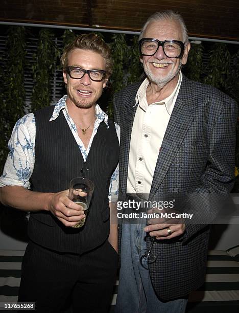 Simon Baker and George A. Romero during 2005 Cannes Fiilm Festival - Anheuser-Busch Hosts "Land of the Dead" Party at Anheuser-Busch Big Eagle Yacht...