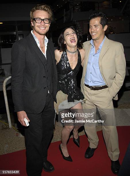 Simon Baker, Asia Argento and John Leguizamo during 2005 Cannes Fiilm Festival - Anheuser-Busch Hosts "Land of the Dead" Party at Anheuser-Busch Big...