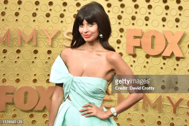 Jameela Jamil attends the 71st Emmy Awards at Microsoft Theater on September 22, 2019 in Los Angeles, California.