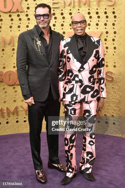 Georges LeBar and RuPaul attend the 71st Emmy Awards at Microsoft Theater on September 22, 2019 in Los Angeles, California.