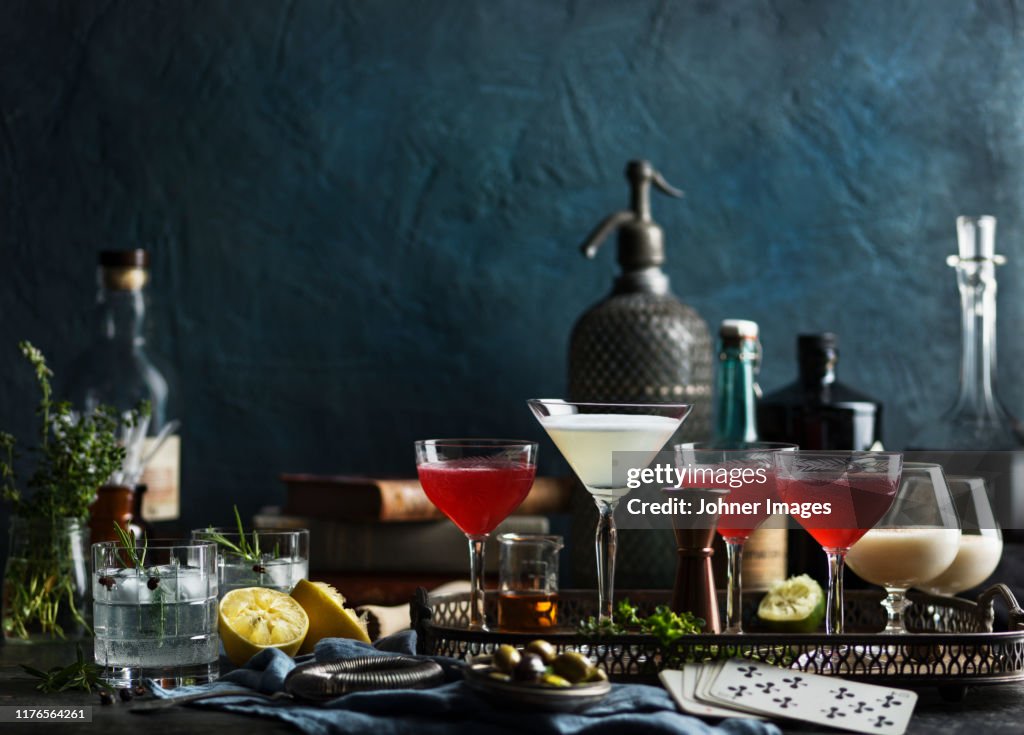 Still life with drinks