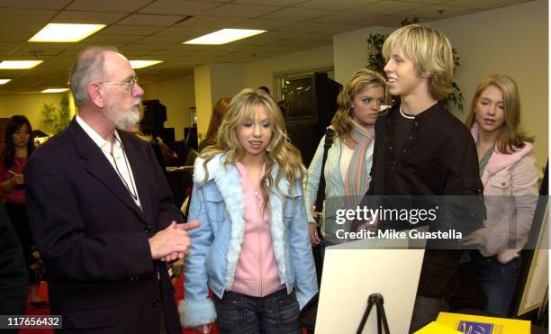 Photographer Franklin B. Way with Jump 5 during Backstage Creations Talent Retreat for Nick at Nite Holiday Special at CBS - Television City Studios...