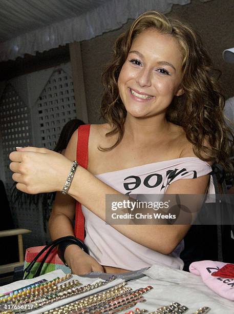 Alexa Vega visits Zoppini during 2003 Teen Choice Awards - Backstage Creations: Day of Show at Universal Amphitheatre in Universal City, California,...