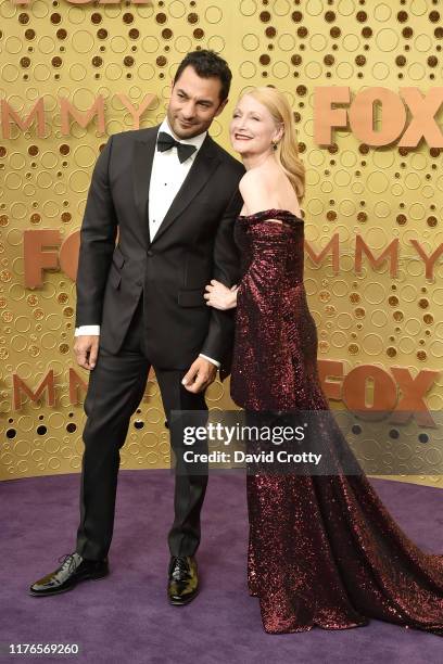 Patricia Clarkson and Darwin Shaw attend the 71st Emmy Awards at Microsoft Theater on September 22, 2019 in Los Angeles, California.