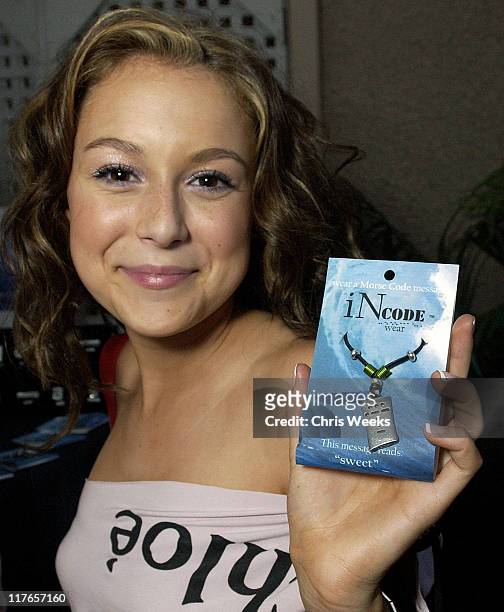Alexa Vega visits Incode Jewelry during 2003 Teen Choice Awards - Backstage Creations: Day of Show at Universal Amphitheatre in Universal City,...