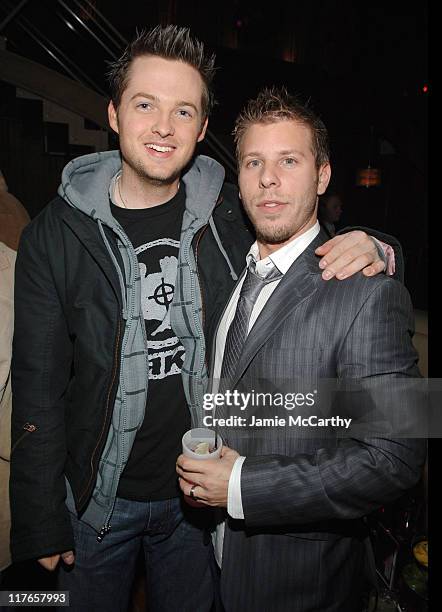 Damien Fahey and Brad Zeifman during The CW Network and Elite Celebrates Cycle 7 Winner of Americas Next Top Model - December 7, 2006 at Marquee in...