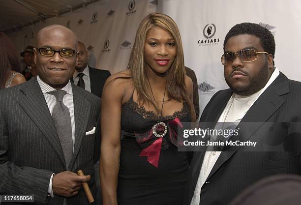 Reid, Serena Williams and Rodney Jerkins during Jay-Z Celebrates The Grand Opening of The 40/40 Club in Atlantic City at The 40/40 Club in Atlantic...