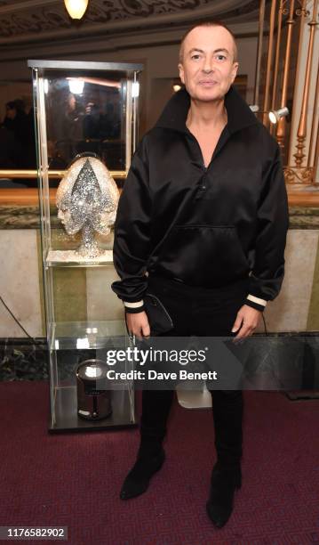 Julien Macdonald attends the Opening Night of "The Mask Of Orpheus" at The London Coliseum on October 18, 2019 in London, England.