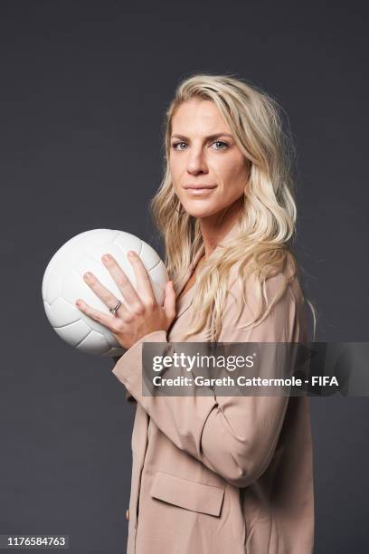 The FIFA FIFPro Women’s World11 2019 finalist Julie Ertz of the Chicago Red Stars and United States poses for a portrait ahead of The Best FIFA...