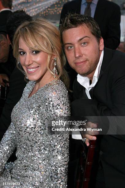 Haylie Duff and Lance Bass during The Envelope Please 6th Annual Oscar Viewing Party to Benefit APLA Presented by SBE Entertainment, Hosted by...