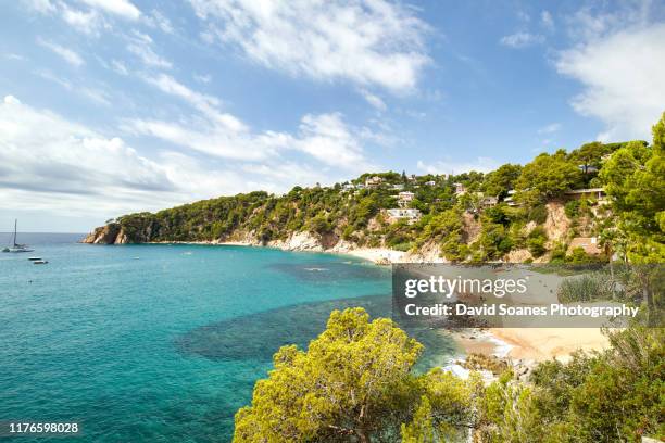 tossa de mar in catalonia, spain - tossa de mar imagens e fotografias de stock