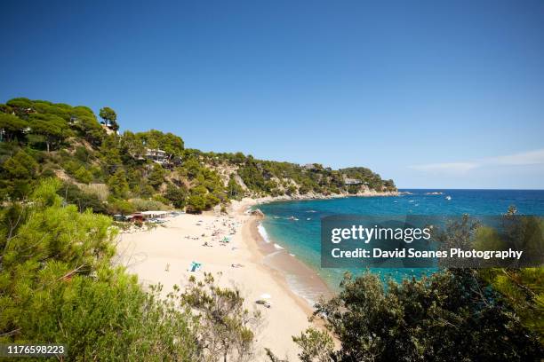 tossa de mar in catalonia, spain - tossa de mar imagens e fotografias de stock