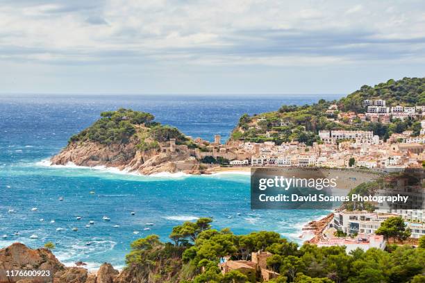 tossa de mar in catalonia, spain - tossa de mar imagens e fotografias de stock