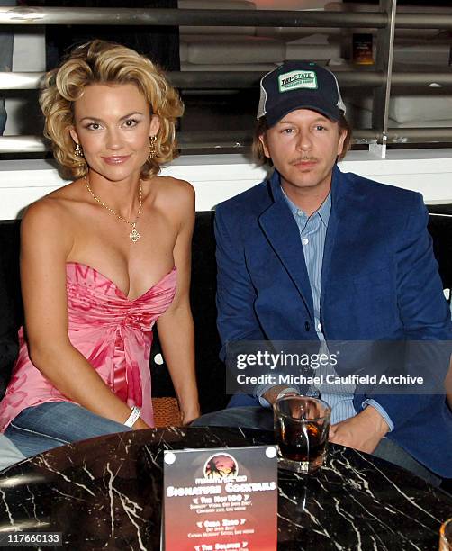 Kelly Carlson and David Spade during Maxim Magazine's Hot 100 - Inside at The Day After in Hollywood, California, United States.