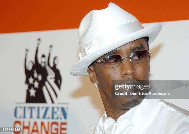 Sean "P. Diddy" Combs at the PS2 Estate during PS2 Estate Day 3 - 6th Annual P. Diddy White Party in Bridgehampton, New York, United States.