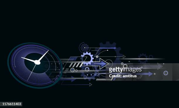 time speed - time travel stock illustrations
