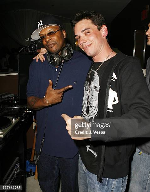 Jazzy Jeff and DJ AM during DJ AM's Surprise Birthday Party at PURE in Las Vegas - April 1, 2006 at Pure in Las Vegas, Nevada, United States.