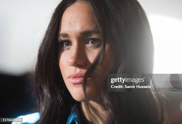 Meghan, Duchess of Sussex visits the District 6 Museum and Homecoming Centre during their royal tour of South Africa on September 23, 2019 in Cape...