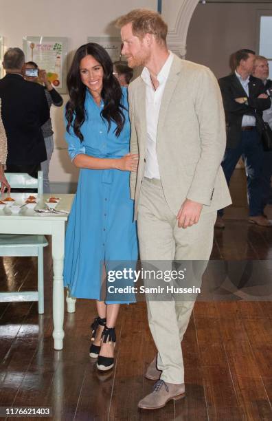 Meghan, Duchess of Sussex and Prince Harry, Duke of Sussex visit the District 6 Museum and Homecoming Centre during their royal tour of South Africa...