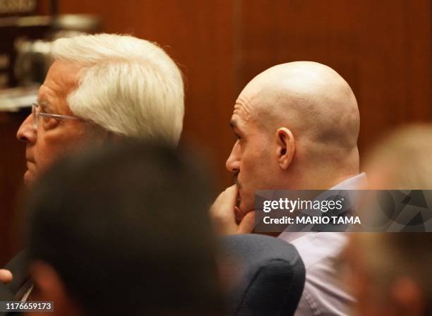 Michael Gargiulo , who is known as the "Hollywood Ripper: due to the violence of his crimes, reacts in court after jurors recommended a death...