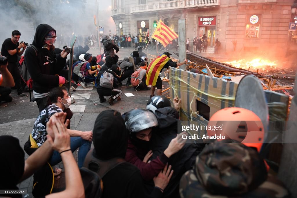 Mass rally in Barcelona