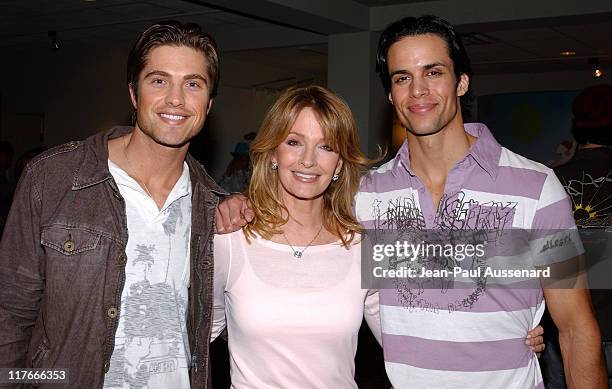 Eric Winter, Deidre Hall and Matt Cedeno during Silver Spoon Hollywood Buffet - Day 1 at Private Residence in Beverly Hills, CA, United States.