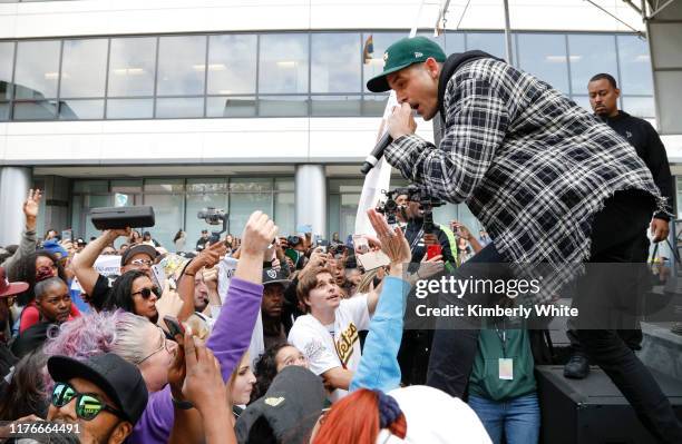 Eazy performs at the SiriusXM and Pandora Sway Fest 2019 on October 18, 2019 in Oakland, California.