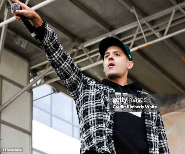 Eazy performs at the SiriusXM and Pandora Sway Fest 2019 on October 18, 2019 in Oakland, California.