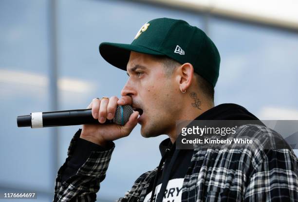Eazy performs at the SiriusXM and Pandora Sway Fest 2019 on October 18, 2019 in Oakland, California.