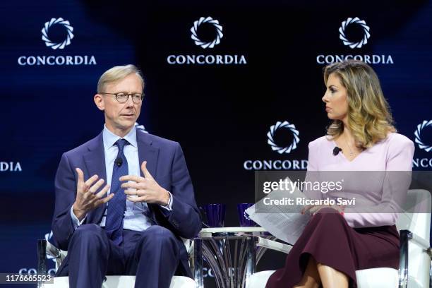 Brian Hook, U.S. Special Representative For Iran And Senior Advisor To The Secretary, Us Department Of State, and Morgan Ortagus, U.S. Department Of...