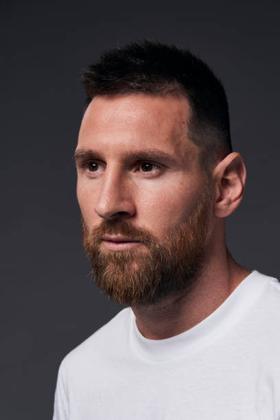 The Best FIFA Men’s Player Award finalist Lionel Messi of Barcelona and Argentina poses for a portrait ahead of The Best FIFA Football Awards 2019 at...