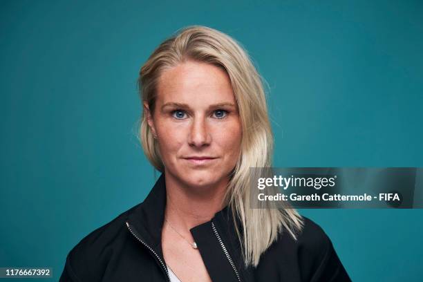 The FIFA FIFPro Women’s World11 Winner Amandine Henry of Olympique Lyonnaise and France Women poses for a portrait ahead of The Best FIFA Football...