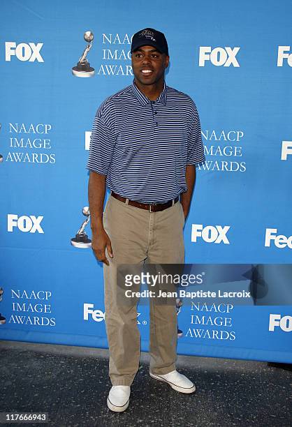 Kevin Frazier poses for a picture at the celebrity golf challenge to honor the nominees of the 39th Annual NAACP Image Awards February 12 at the...