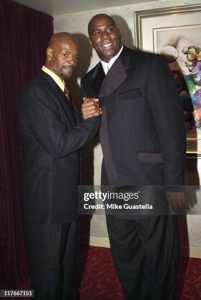 Keenen Ivory Wayans and Magic Johnson during Friars Club Lifetime Achievement Award Gala Honoring Magic Johnson at The Friars Club in Beverly Hills,...