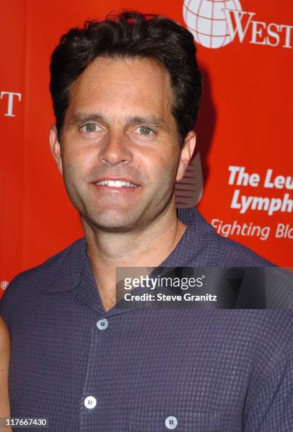 Eric Karros during The Leukemia & Lymphoma Society Presents The Inaugural Celebrity Rock 'N Bowl Event at Lucky Strike Lanes in Hollywood,...