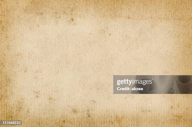 dunkle kante alten papier - sepia stock-fotos und bilder