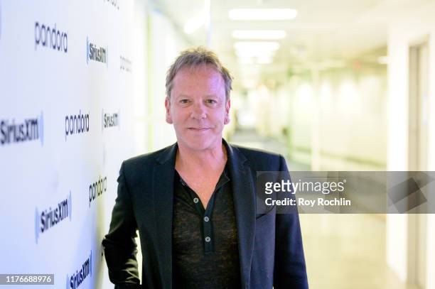Actor/ Musician Kiefer Sutherland discusses and performs songs from his new Album "Reckless & Me" at SiriusXM Studios on September 23, 2019 in New...