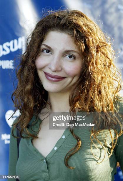 Jenna Mattison during 2002 Mercedes-Benz Cup - "A Night at the Net" - Arrivals at Los Angeles Tennis Center, UCLA in Los Angeles, California, United...