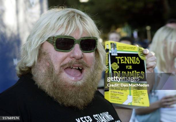 Bruce Vilanch during 2002 Mercedes-Benz Cup - "A Night at the Net" - Arrivals at Los Angeles Tennis Center, UCLA in Los Angeles, California, United...