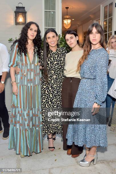 Rumer Willis, Demi Moore, Tallulah Willis and Scout Willis attend Demi Moore's 'Inside Out' Book Party on September 23, 2019 in Los Angeles,...