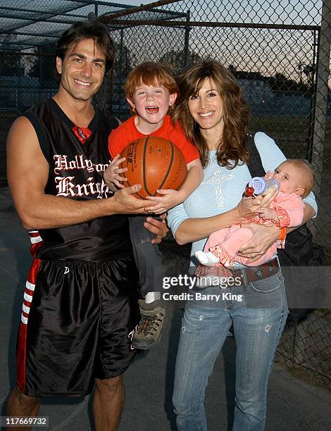 Michael Bergin, son Jesse, Joy Tilk and daughter Alana