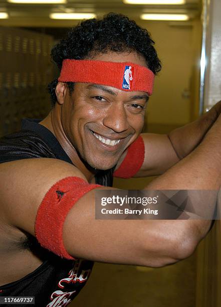 Cylk Cozart during Hollywood Knights Basketball Game - Van Nuys at Van Nuys High School in Van Nuys, California, United States.