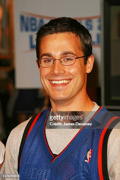 Freddie Prinze Jr. During The NBA Store Presents "Read to Achieve Reading Timeout" at NBA Store in New York City, New York, United States.