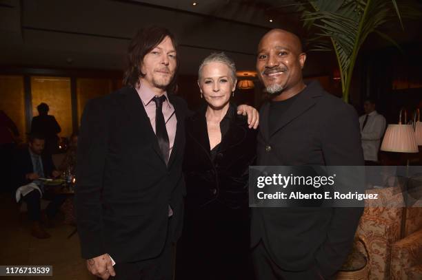 Norman Reedus, Melissa McBride and Seth Gilliam attend the after party for the season 10 Special Screening of AMC's "The Walking Dead" on September...