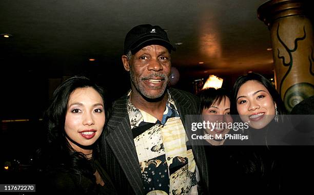 Elizabeth An, Owner and CEO and Danny Glover during Jim Brown Suprise Birthday Party - February 15, 2006 at Crustacean in Beverly Hills, California,...