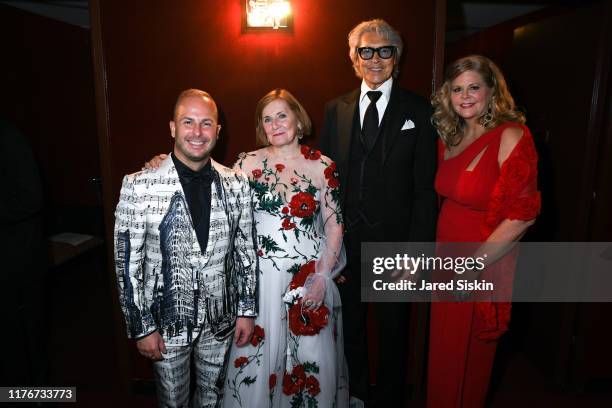 Yannick Nezet Seguin, Ann Ziff, Tommy Tune and Susan Graham attend Metropolitan Opera Opening Night Gala, Premiere Of "Porgy and Bess" on September...